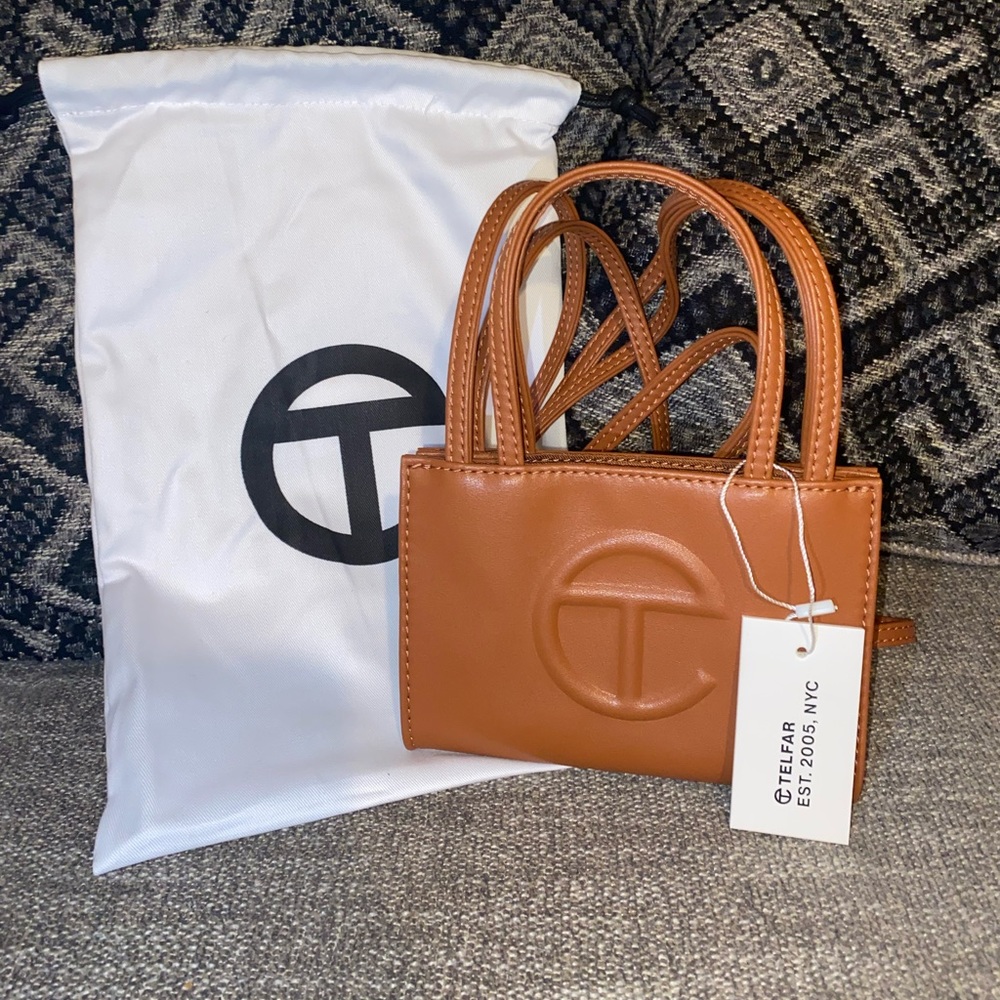 Telfar Small Tan shopping Bag